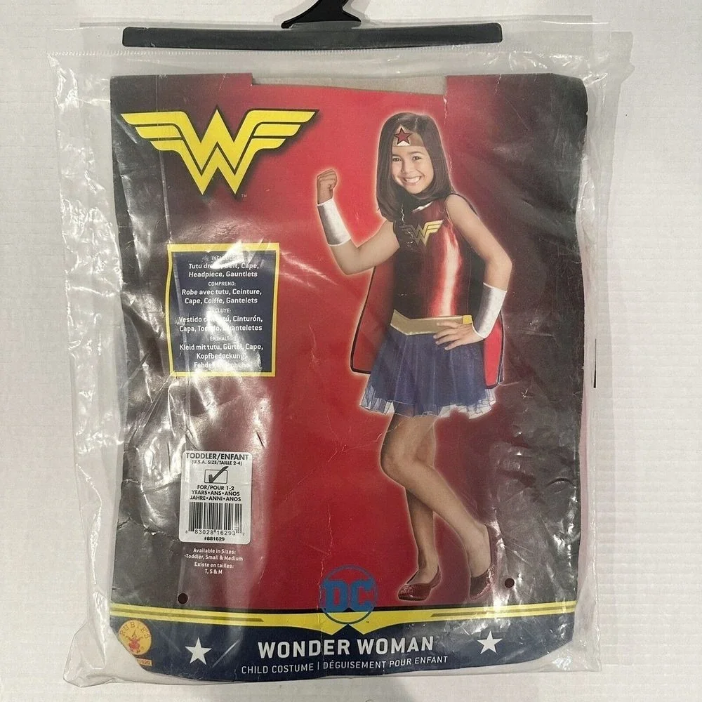 Rubie's Justice League Wonder Woman Costume Child's‎ Size Toddler NEW IN BAG
